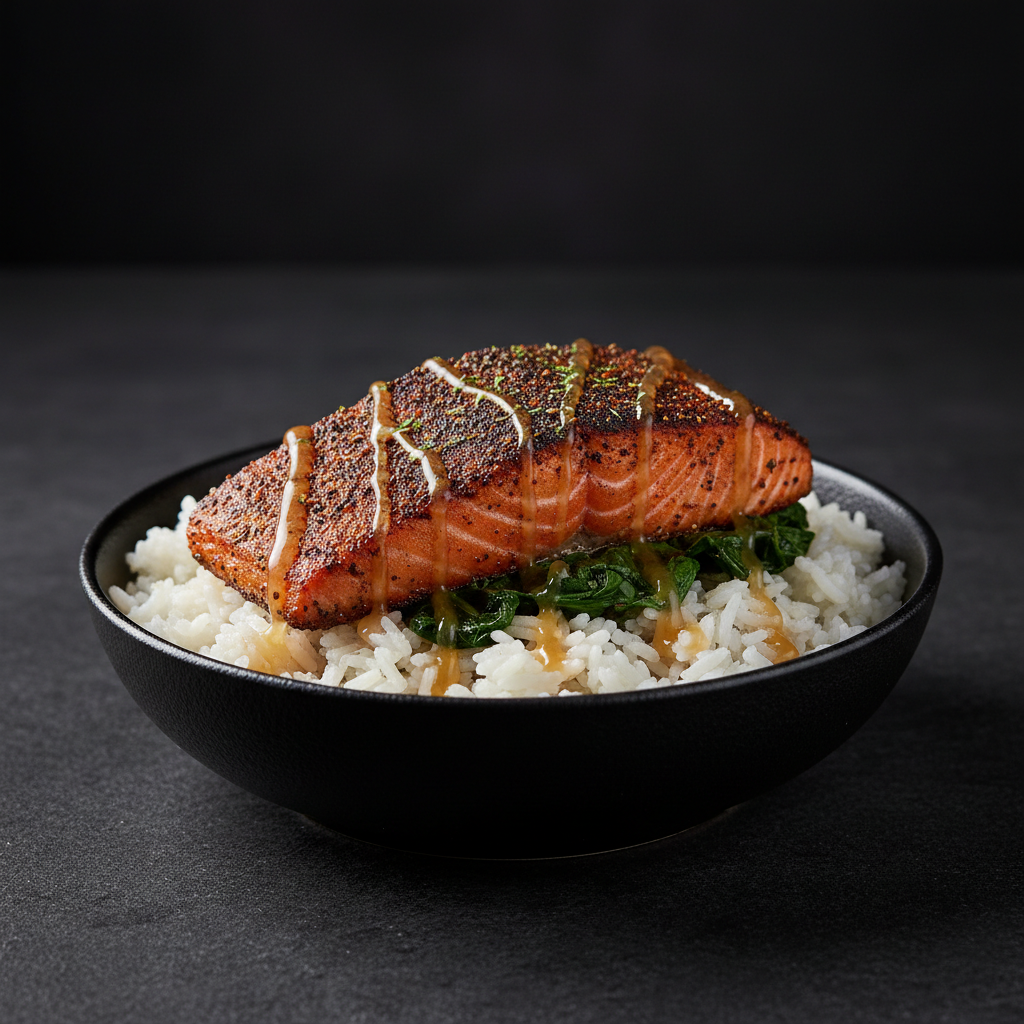 Blackened Salmon Bowl
